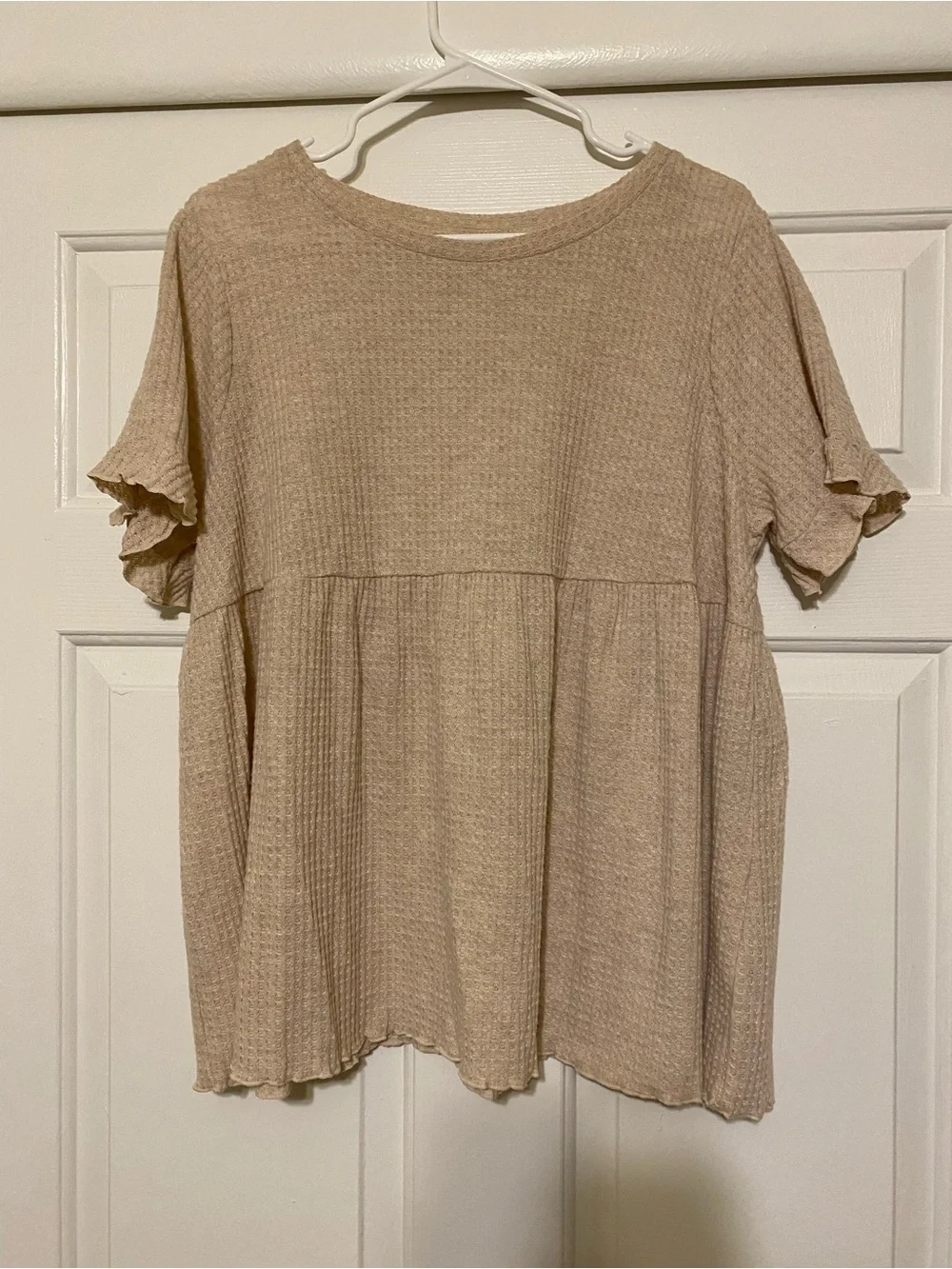 Maternity Tops - 2 size large maroon and cream tops - Picture 5 of 5